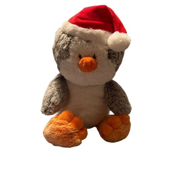 Animal Adventure Kids Multicolor Santa Hat Penguin Stuffed Animal Plush Toy - Picture 8 of 10